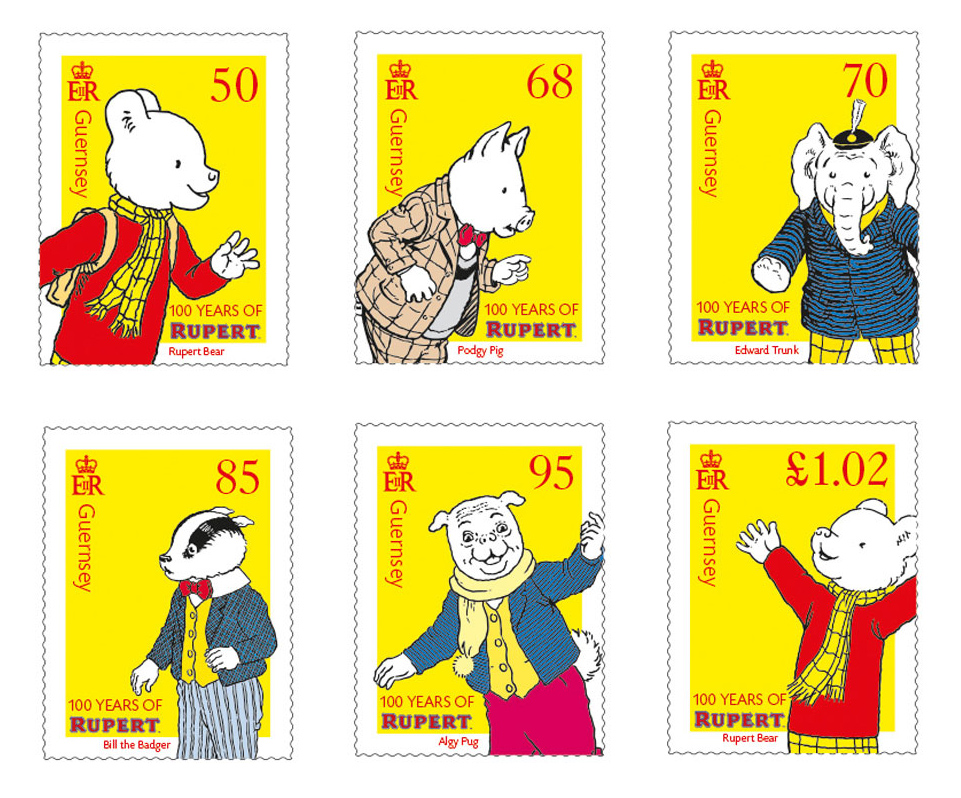 Set of 6 stamps